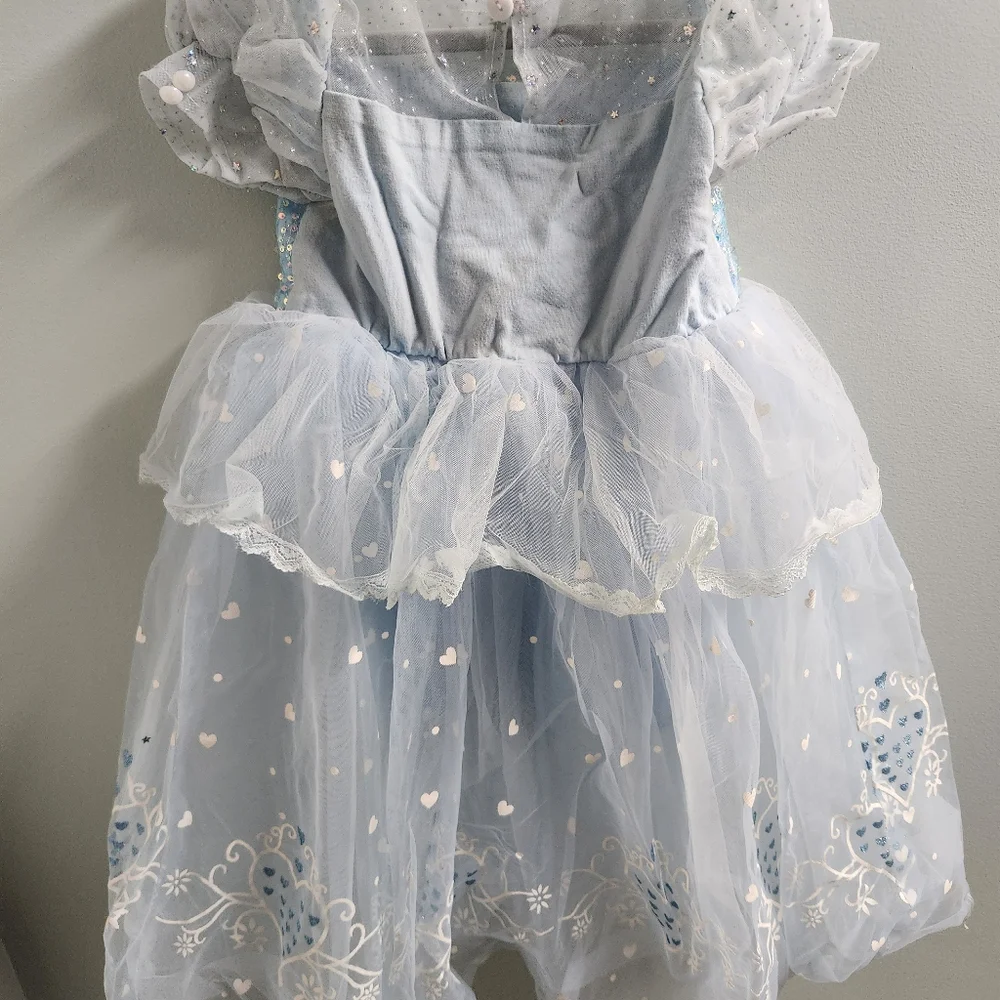 Sparkling Blue Cinderella Princess Dress for Kids - Picture 4 of 8